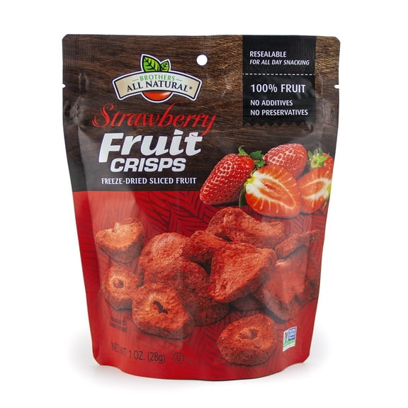 Brothers All-Natural Freeze-Dried Strawberry Fruit Crisps, 1 oz.