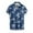 Dark Blue2, variant on Stylish Men's Camouflage Print Button Down Short Sleeve Shirt Dark Blue 4XL