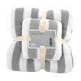 thumbnail image 2 of JeashCHAT 2 Piece Striped Towel Set, Bath Towel and Hand Towel, Super Soft Highly Absorbent Quick Dry Towels, Face Towel Bath Towel Set for Bathroom Shower Hotel Beach Pool Spa, Gray, 2 of 8