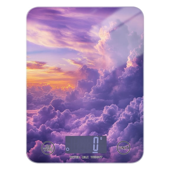 Fluffy Clouds Food Scale Digital Kitchen Scale Waterproof Grams Ounces lbs for For Baking and Cooking