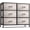 Rustic Beige, variant on Sorbus 6-Drawer Dresser, Fabric Chest Organizer with Steel Frame & Wood Top, Tie-Dye Purple
