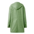 thumbnail image 4 of Lixiuxyad Zip up Jackets Womens Winter Clothes Fuzzy Lapel Open Front Long Cardigan Coat Warm Winter Outwear Jackets Green, 4 of 5