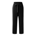 thumbnail image 4 of WENWU Pants for Womens Casual Pants Black Pants for Women Loose Pants Wide Leg Womens Pants Women'S Fall Pants, 4 of 5