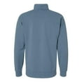 thumbnail image 2 of ComfortWash by Hanes GDH425 Garment-Dyed Quarter-Zip Sweatshirt-Saltwater-XL, 2 of 4