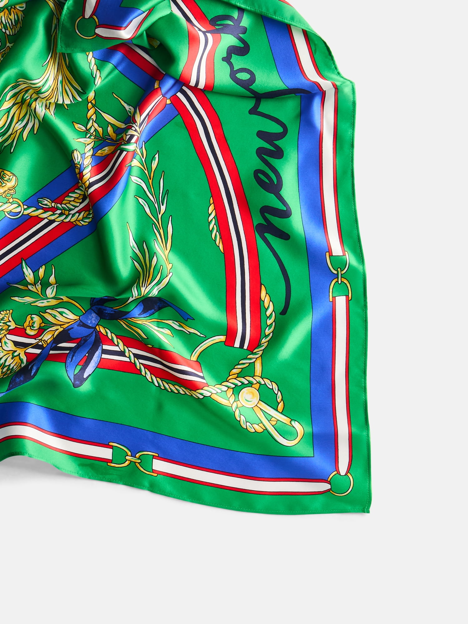 Free Assembly Women's Silk Print Scarf, Deep Pickle
