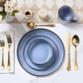 thumbnail image 3 of Onader 12 Piece Stoneware Dinnerware Sets, Plates and Bowls Dish Set for 4, Speckled Kitchen Dining Plates and Bowls, Dishwasher & Microwave Safe - Grey Blue, 3 of 9