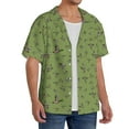 thumbnail image 2 of Rateoe Mallard Duck Pattern Men's Short Sleeve Classic Shirt, Casual Short-Sleeved Shirt, Lightweight Summer Shirt, Cuban Collar Shirt,Button-Front Shirt-Medium, 2 of 5