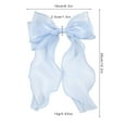 thumbnail image 5 of syligr Pink Hair Bow Clip with Mesh Ribbon Elegant Lightweight Hair Accessory for Girls Women All Hair Types Everyday Wear Party Wedding Special Occasion Styling Gift, 5 of 5