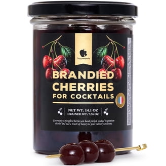 Collins Stemmed Bordeaux Cherries, Dark Cherry Garnish for