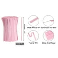 thumbnail image 2 of Uxcell 2" Kraft Paper Twist Ties, Metallic Reusable Ties for Bakery and Goodie Bags, Pack of 1000, Pink, 2 of 6