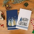 thumbnail image 4 of Merry Christmas Kitchen Towels Set of 2,Red Xmas Tree Dish Hand Towels Holiday Home Indoor Bathroom Party Seasonal Noel Decorations DD025, 4 of 6