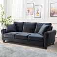 thumbnail image 2 of Aukfa 78.4" 3-Seater Sofa, Upholstered Sofa Couch for Living Room - Black, 2 of 8