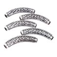 thumbnail image 4 of MERIGLARE 5Pcs Dreadlock Beads Braiding Jewelry Tubes Hair Pendants Cuff 06, 4 of 6