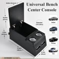 thumbnail image 4 of Asiento trasero universal Coverado con consola central de coche, negro, 4 of 9