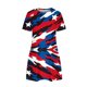 thumbnail image 5 of Vestidos de Verano de Manga Corta de las Mujeres, Cuello Redondo Casual de la Moda, Vestido de Impresión para las Mujeres, 5 of 7