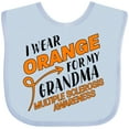thumbnail image 3 of Inktastic I Wear Orange for My Grandma- Multiple Sclerosis Awareness Boys or Girls Baby Bib, 3 of 4