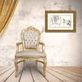 thumbnail image 3 of Rae, Nan 32x20 Gold Ornate Wood Framed with Double Matting Museum Art Print Titled - Lotus Study with Coral III, 3 of 4