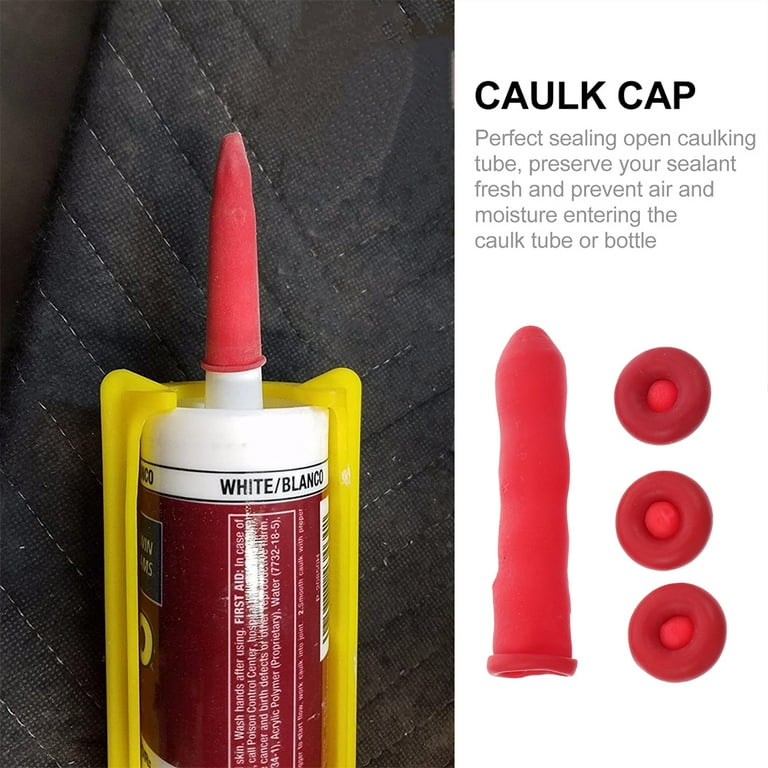Caulk Cap Covers Saving Sealer Saver for Sealing Open Caulking Tube Bottle