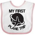 thumbnail image 3 of Inktastic My First Plane Trip Airplane Boys or Girls Baby Bib, 3 of 4