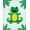 Green, Pattern 2, variant on ODIKA 3x5 Machine Washable Non-Slip Area Rug, Whimsical Alligator Daydreaming with Floating Frogs and Bubbles Illustration High Traffic Rug, Green, 720508