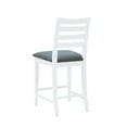 thumbnail image 6 of Linon Flynn White Counter Stool Uph Seat, 6 of 18