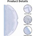 thumbnail image 4 of 8Pcs Microfiber Mop Cloth Pad for Roborock S8+, S8,S7, S7+, S7 Pro,S7 Max Ultra, S7 MaxV, S7 MaxV Plus, S7 MaxV Ultra Robot Vacuum,Washable Mopping Cloth Accessories, 4 of 6