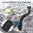 thumbnail image 3 of Manguera de Radiador para BMW 535i Alta Sellado No.11537593513 | Manguera de Agua de Refrigerante del Motor Negra 1 Pcs, 3 of 7