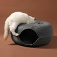 thumbnail image 3 of Removable Cat Nest,round Donut Felt Pet Nest,cat Tunnel Bed,semi-closed Washable Cat Tunnel Nest,detachable Beds& Furniture, 3 of 3