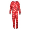 thumbnail image 4 of Meihuid Family Christmas Pjs Matching Sets Christmas Pajamas Santa Printed Top and Plaid Pants Sleepwear for Family, 4 of 10