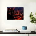 thumbnail image 4 of Acheng New York City Wall Art Canvas Black and White Red Brooklyn Bridge Night Skyline Picture Photo Print Modern Cityscape Poster Painting for Home Office Living Room Decor, 4 of 6