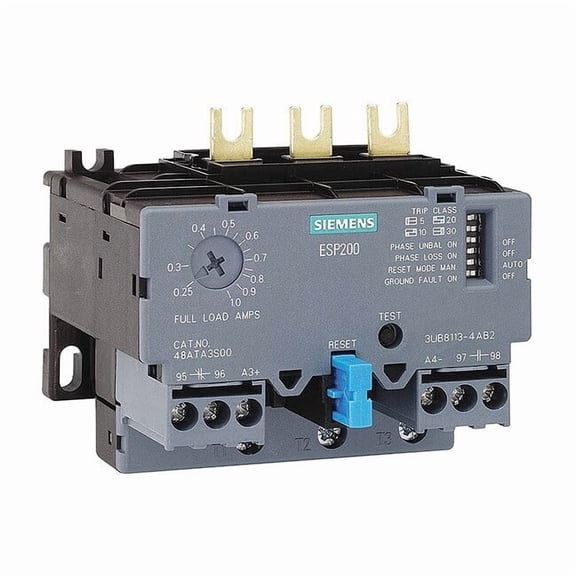 Siemens OverloadRelay,IEC,Electronic,Auto/Manual 3UB81134BB2