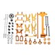 thumbnail image 1 of Ounissouiy 19 unids/set RC vehículo brazo engranaje asiento surtido Metal vehículos absorbentes automóvil automóvil juguetes accesorio Kits de construcción modelo Oro, 1 of 6