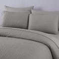 thumbnail image 3 of Chezmoi Collection Liam 7-Piece Gray Bed in a Bag Queen Comforter Set with Sheets Medallion Embossed Bedding Set, 3 of 9