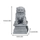 thumbnail image 3 of Xihbxyly Adorno de Tortuga Pixiu, Decoración de Pecera de Piedra Artificial, Piedra Azul Realista, Pequeño Adorno, Complemento para Paisajismo, Pieza de Escritorio de Oficina, Símbolo Único de Bendic, 3 of 7