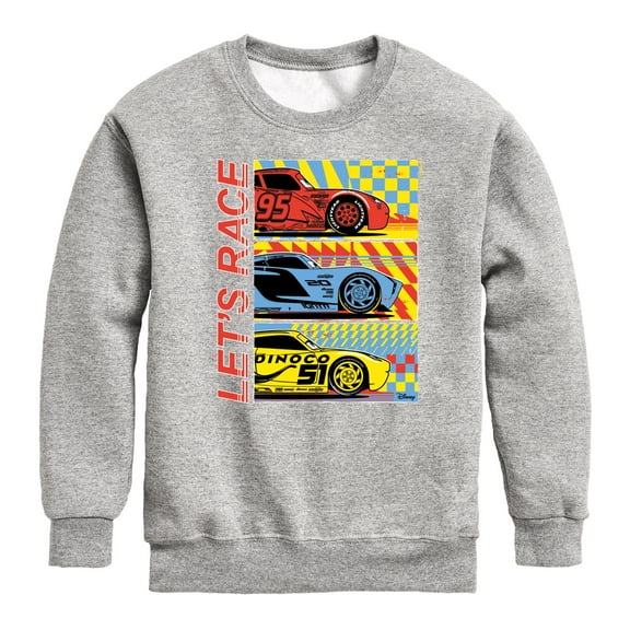 Cars - Lets Race - Toddler & Youth Crewneck Fleece Sweatshirt