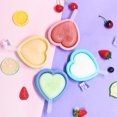 thumbnail image 4 of Molde de helado Kearding Corazón 40ml fabricante Congelador casero reutilizable, 4 of 6