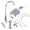 Six pieces of hot an, variant on Elegant Brass Kitchen Supplies Sink Faucet with Smooth Ceramics Mixing Systems and Convenient Pull Rod for Household Use