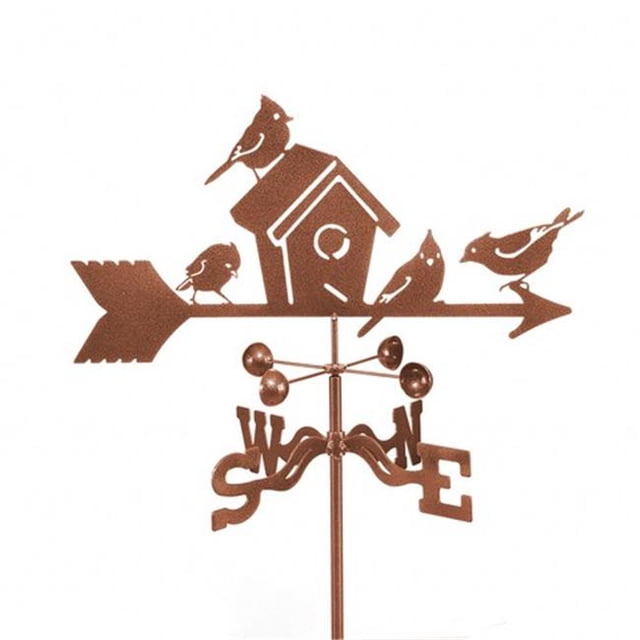 EZ Vane EZ1100-PT Birdhouse Weathervane avec Support de Poteau