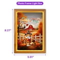 thumbnail image 5 of Thanksgiving Maine Coon Pilgrim Grateful, Thankful, Blessed Fall Welcome Acrylic Plaque with Wood Photo Frame Box Cat Lover Kitten Owner Gifts Light Box - 00021, 5 of 5