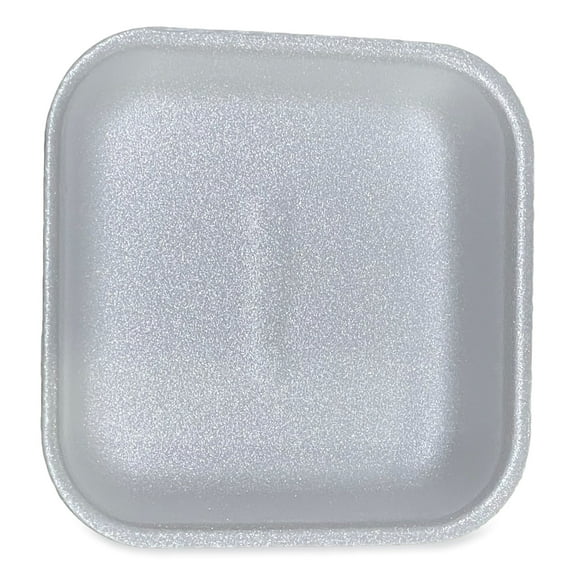 Meat Trays, #1, 5.38 x 5.38 x 1.07, White, 500/Carton | Bundle of 2 Cartons