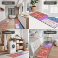 thumbnail image 5 of Colorful Pioneer Flower Patchwork Kitchen Rugs Sets Of 3,Kitchen Runner Rugs Non Skid Washable,Decorative Kitchen Floor Mats for Kitchen,Sink,Laundry,17"x30"+ 17"x47" + 17"x59", 5 of 6
