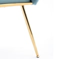 thumbnail image 4 of Blue Velvet Single Sofa Chair with Comfortable Feel / Perfect for Leisure Time at Home, 4 of 5