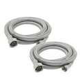 thumbnail image 1 of PROCURU 36" Length x 3/8" Compression x 1/2" FIP Faucet Hose Connector, Braided Stainless Steel Supply Line, Lead Free (36-Inch, 2-Pack), 1 of 10
