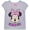 thumbnail image 5 of Disneys Minnie Mouse 3 Pack Shirt, Jacket and Leggings Set for Kids, Active Wear for Girls, Size 2T, 5 of 7