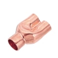 thumbnail image 3 of Uxcell Y Type Copper Fitting, Welding Joint Split Union Intersection for HVAC, Air Conditioning Refrigeration 1" x 7/8" x 7/8", 3 of 6