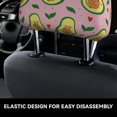 thumbnail image 6 of Headrest Covers for Cars Accessories Interior for Women Men 2Pcs - Cute Avocado Love Green Leaves Head Rest Cover for Car Decorations, Car Headrest Cover for Car Decor Interior, 6 of 8