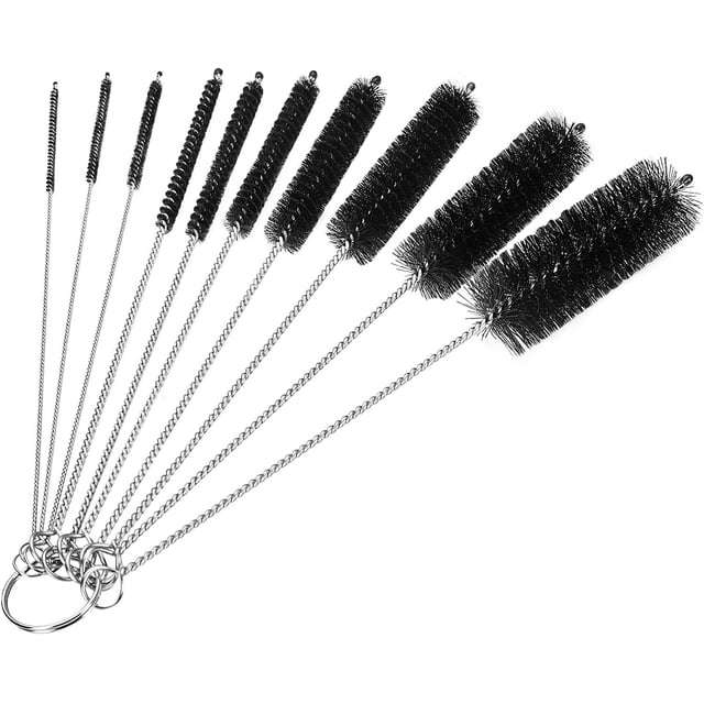 Juego de cepillos de succión Juego de cepillos de limpieza de nailon Cepillo de limpieza de vidrio para cocina Cepillo de acero inoxidable