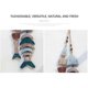 thumbnail image 4 of Wooden Fish Decor Hanging Fish Hand Carved Fish Wall Decor for Nautical Theme Beach Theme Lake Hous, 4 of 5