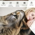 thumbnail image 3 of ARISTURING  Lion Blankets for Adults Animal Throw Blanket for Kids Face Black Home Decorative Living Room Sofa Hug Nap Travel Car Soft Warm Cozy 3D Printed Design Gifts (Black, "), 3 of 6
