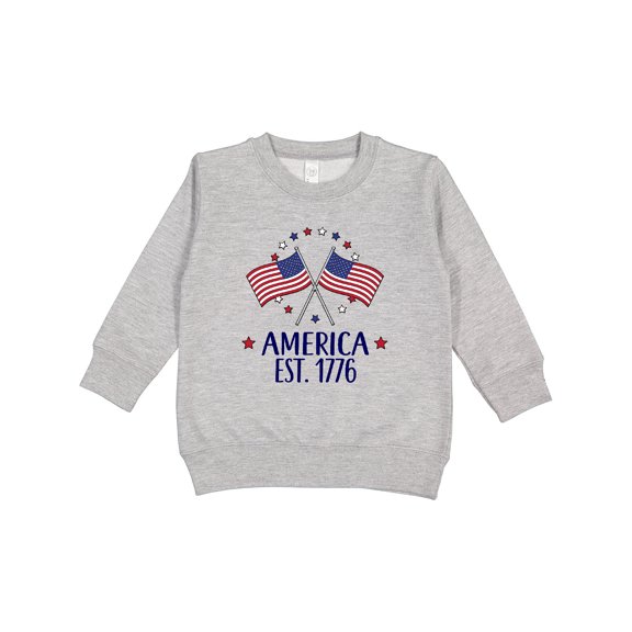Inktastic America Est 1776 4th of July Toddler Sweatshirt